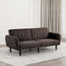 Aristide Futon Sofa Grey & Brown - Casa Morelos / Coahuila Furniture (Oklahoma City, OK)