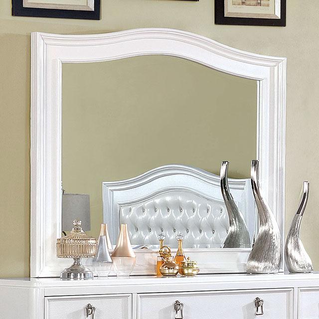 Ariston Mirror White, Silver, & Black - Casa Morelos / Coahuila Furniture (Oklahoma City, OK)