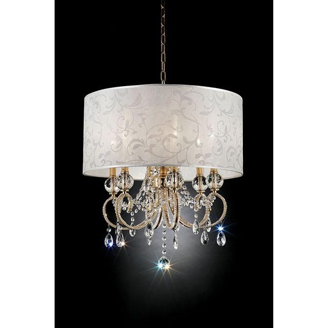 Deborah Gold 24.5"H Gold Ceiling Lamp - Casa Morelos / Coahuila Furniture (Oklahoma City, OK)
