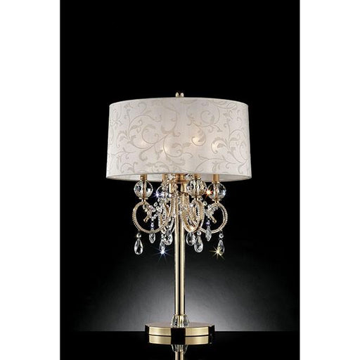 Deborah Gold 33"H Gold Table Lamp - Casa Morelos / Coahuila Furniture (Oklahoma City, OK)