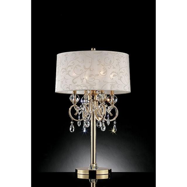 Deborah Gold 33"H Gold Table Lamp - Casa Morelos / Coahuila Furniture (Oklahoma City, OK)