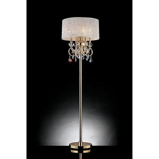 Deborah Gold 63"H Gold Floor Lamp - Casa Morelos / Coahuila Furniture (Oklahoma City, OK)