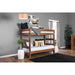 Arlette Twin/Twin Bunk Bed Brown, Black, Gray, & White - Casa Morelos / Coahuila Furniture (Oklahoma City, OK)