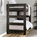 Arlette Twin/Twin Bunk Bed Brown, Black, Gray, & White - Casa Morelos / Coahuila Furniture (Oklahoma City, OK)