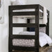 Arlette Twin/Twin Bunk Bed Brown, Black, Gray, & White - Casa Morelos / Coahuila Furniture (Oklahoma City, OK)