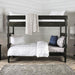 Arlette Twin/Twin Bunk Bed Brown, Black, Gray, & White - Casa Morelos / Coahuila Furniture (Oklahoma City, OK)