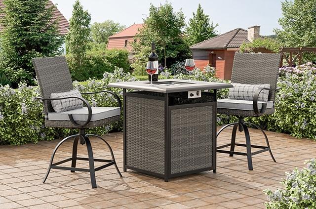 Arosa Fire Pit Counter Ht. Table - Casa Morelos / Coahuila Furniture (Oklahoma City, OK)