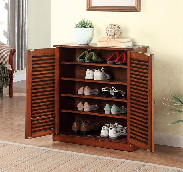 Della Oak Shoe Cabinet - Casa Morelos / Coahuila Furniture (Oklahoma City, OK)