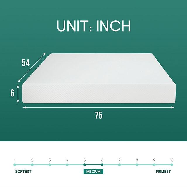 Artemisia 6" Full Memory Foam Mattress - Casa Morelos / Coahuila Furniture (Oklahoma City, OK)