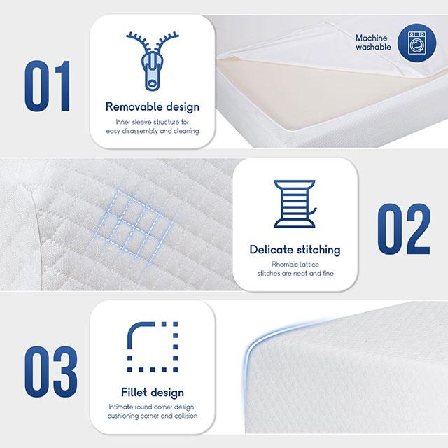 Artemisia 6" Full, Queen, & Twin Memory Foam Mattress - Casa Morelos / Coahuila Furniture (Oklahoma City, OK)
