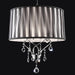 Arya Black/Chrome Ceiling Lamp, Hanging Crystal - Casa Morelos / Coahuila Furniture (Oklahoma City, OK)