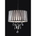 Arya Black/Chrome Ceiling Lamp, Hanging Crystal - Casa Morelos / Coahuila Furniture (Oklahoma City, OK)