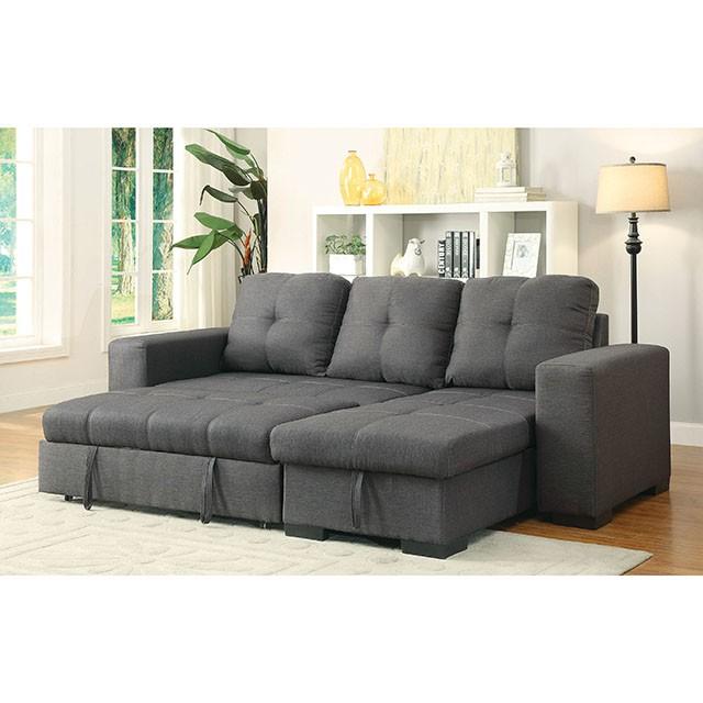 DENTON Sectional, Gray - Casa Morelos / Coahuila Furniture (Oklahoma City, OK)