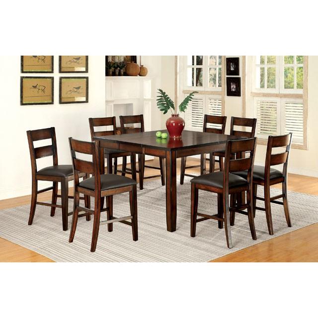 DICKINSON II Dark Cherry Counter Ht. Table w/ 18" Leaf - Casa Morelos / Coahuila Furniture (Oklahoma City, OK)