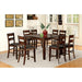 DICKINSON II Dark Cherry Counter Ht. Table w/ 18" Leaf - Casa Morelos / Coahuila Furniture (Oklahoma City, OK)
