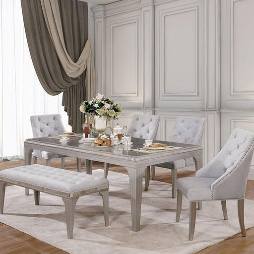DIOCLES Silver/Gray Dining Table - Casa Morelos / Coahuila Furniture (Oklahoma City, OK)