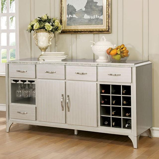 DIOCLES Silver/Gray Server - Casa Morelos / Coahuila Furniture (Oklahoma City, OK)
