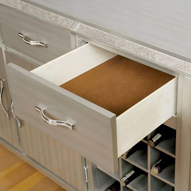 DIOCLES Silver/Gray Server - Casa Morelos / Coahuila Furniture (Oklahoma City, OK)