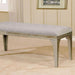 DIOCLES Silver/Light Gray Bench - Casa Morelos / Coahuila Furniture (Oklahoma City, OK)