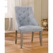 DIOCLES Silver/Light Gray Side Chair (2/CTN) - Casa Morelos / Coahuila Furniture (Oklahoma City, OK)