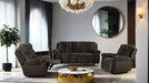 Dionysus Manual Glider Recliner Brown - Casa Morelos / Coahuila Furniture (Oklahoma City, OK)