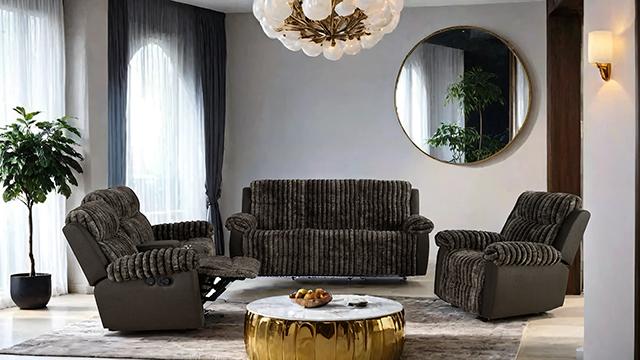 Dionysus Manual Glider Recliner Brown - Casa Morelos / Coahuila Furniture (Oklahoma City, OK)