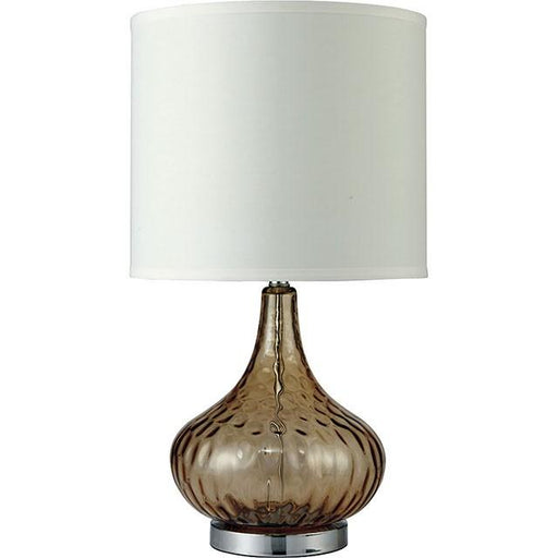 Donna Amber 15"H Glass Amber Table Lamp - Casa Morelos / Coahuila Furniture (Oklahoma City, OK)