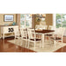 DOVER Vintage White/Cherry Dining Table w/ 18" Leaf - Casa Morelos / Coahuila Furniture (Oklahoma City, OK)