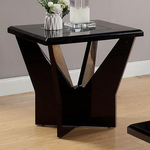 DUBENDORF End Table, Black - Casa Morelos / Coahuila Furniture (Oklahoma City, OK)