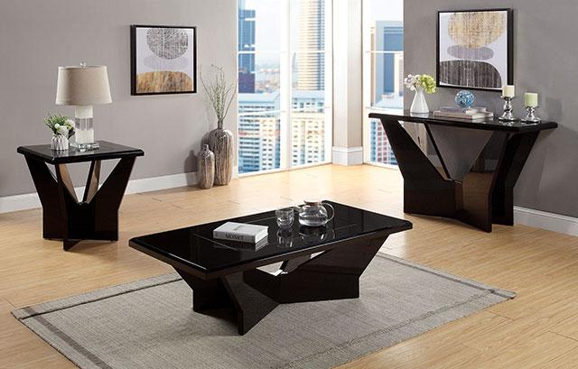 DUBENDORF Sofa Table, Black - Casa Morelos / Coahuila Furniture (Oklahoma City, OK)