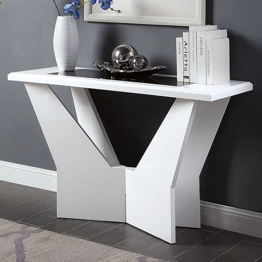 DUBENDORF Sofa Table, White - Casa Morelos / Coahuila Furniture (Oklahoma City, OK)