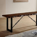 Dulce Walnut Bench - Casa Morelos / Coahuila Furniture (Oklahoma City, OK)