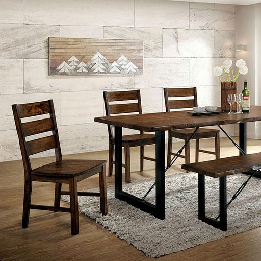 Dulce Walnut/Black Dining Table - Casa Morelos / Coahuila Furniture (Oklahoma City, OK)