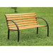DUMAS Oak/Black Patio Wooden Bench - Casa Morelos / Coahuila Furniture (Oklahoma City, OK)