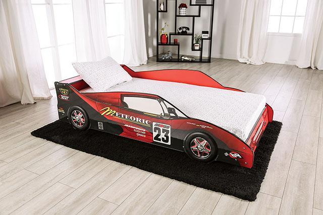 DUSTRACK Twin Bed, Blue & Red - Casa Morelos / Coahuila Furniture (Oklahoma City, OK)