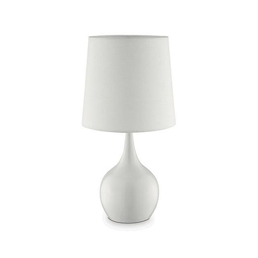 Edie White 23.5"H Glossy White Table Lamp - Casa Morelos / Coahuila Furniture (Oklahoma City, OK)