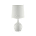 Edie White 23.5"H Glossy White Table Lamp - Casa Morelos / Coahuila Furniture (Oklahoma City, OK)