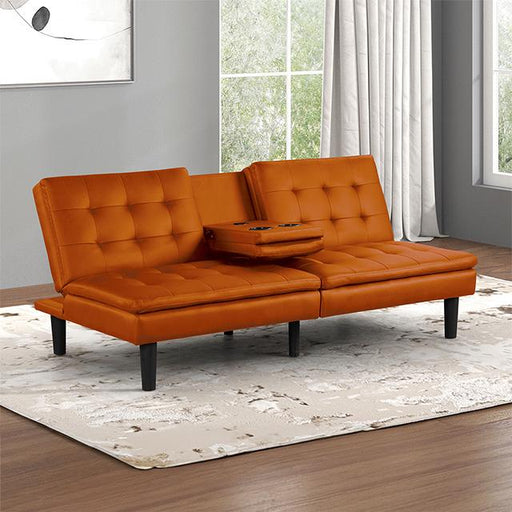 Eidsberg Futon Sofa Bed Orange, Grey, Brown, & Black - Casa Morelos / Coahuila Furniture (Oklahoma City, OK)