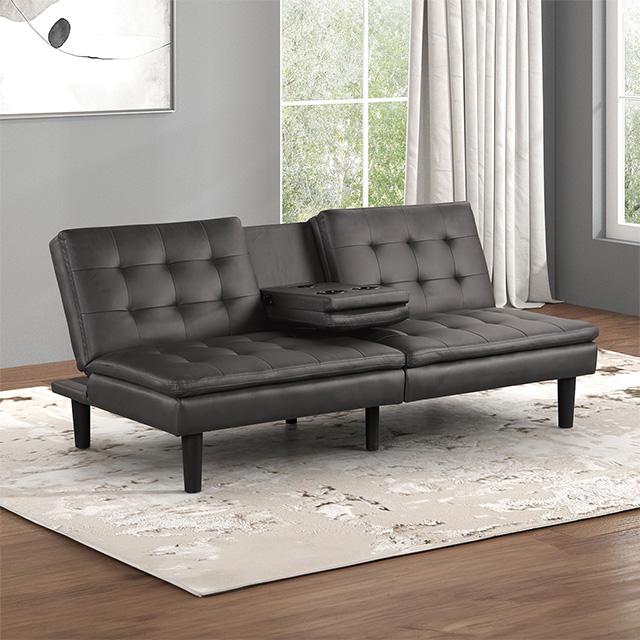 Eidsberg Futon Sofa Bed Orange, Grey, Brown, & Black - Casa Morelos / Coahuila Furniture (Oklahoma City, OK)