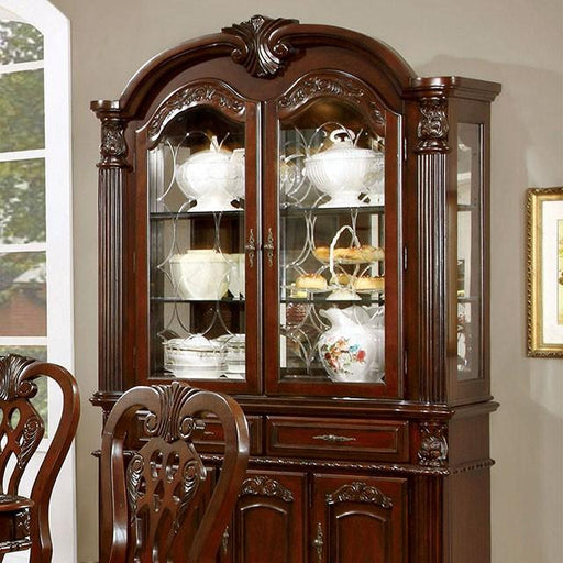 ELANA Brown Cherry Hutch & Buffet, Cherry - Casa Morelos / Coahuila Furniture (Oklahoma City, OK)