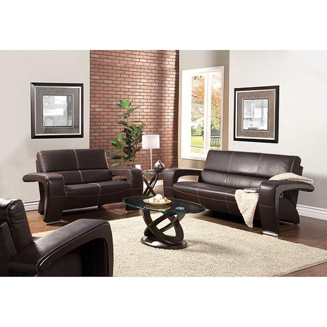 Atwood II Dark Walnut Coffee Table - Casa Morelos / Coahuila Furniture (Oklahoma City, OK)