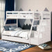 Ellington Twin/Full Bunk Bed White & Espresso - Casa Morelos / Coahuila Furniture (Oklahoma City, OK)