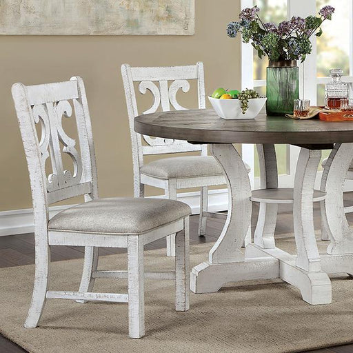 AULETTA Round Dining Table, Gray - Casa Morelos / Coahuila Furniture (Oklahoma City, OK)