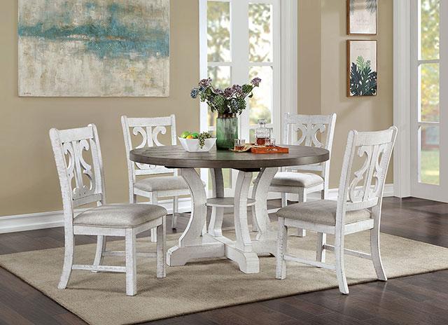 AULETTA Round Dining Table, Gray - Casa Morelos / Coahuila Furniture (Oklahoma City, OK)