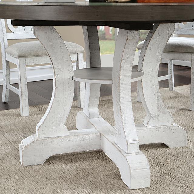AULETTA Round Dining Table, Gray - Casa Morelos / Coahuila Furniture (Oklahoma City, OK)