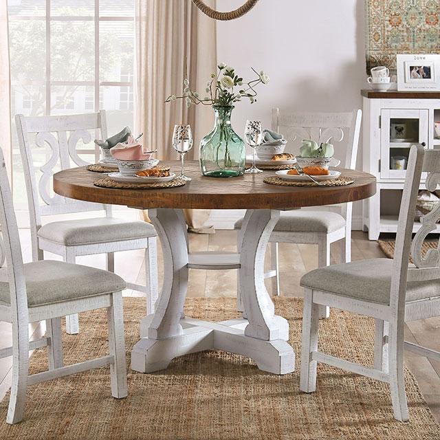Auletta Transitional Dining Table Round & Squre - Casa Morelos / Coahuila Furniture (Oklahoma City, OK)