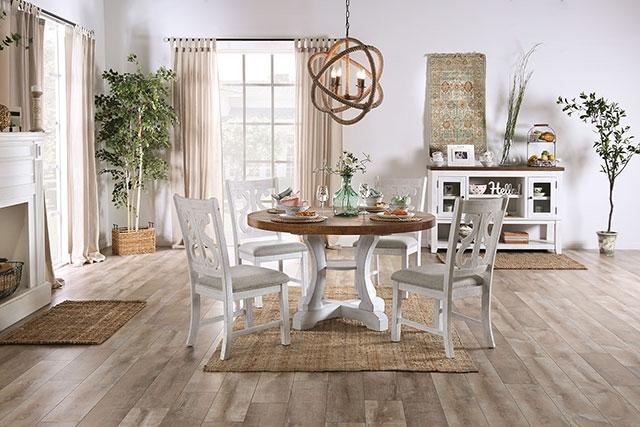 Auletta Transitional Dining Table Round & Squre - Casa Morelos / Coahuila Furniture (Oklahoma City, OK)