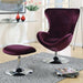 Eloise Purple Accent Chair w/ Ottoman - Casa Morelos / Coahuila Furniture (Oklahoma City, OK)