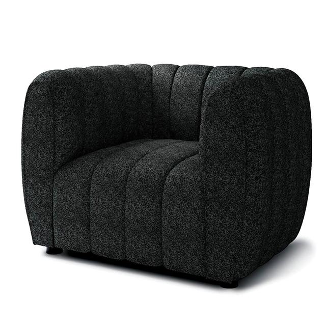 AVERSA Chair, Black, Gray, & White - Casa Morelos / Coahuila Furniture (Oklahoma City, OK)
