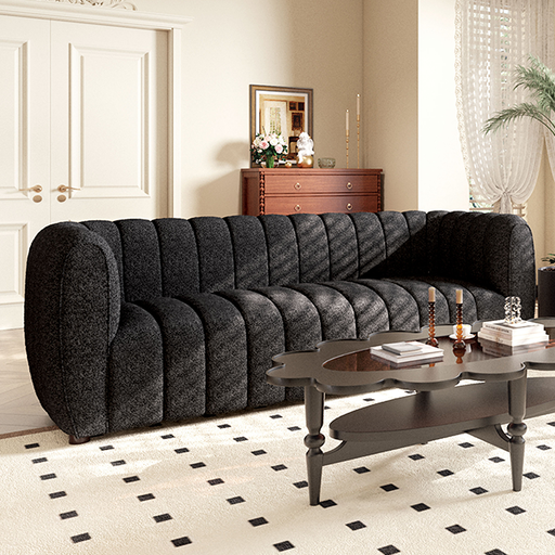 AVERSA Sofa, Black, Gray, & White - Casa Morelos / Coahuila Furniture (Oklahoma City, OK)